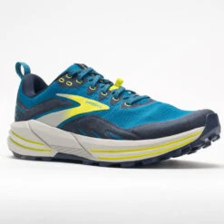 Brooks Cascadia 16 Men's Mykonos Blue/Peacoat/Lime -Hoka Shoes Shop 047325 5