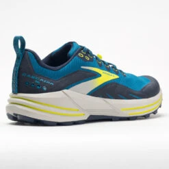 Brooks Cascadia 16 Men's Mykonos Blue/Peacoat/Lime -Hoka Shoes Shop 047325 6