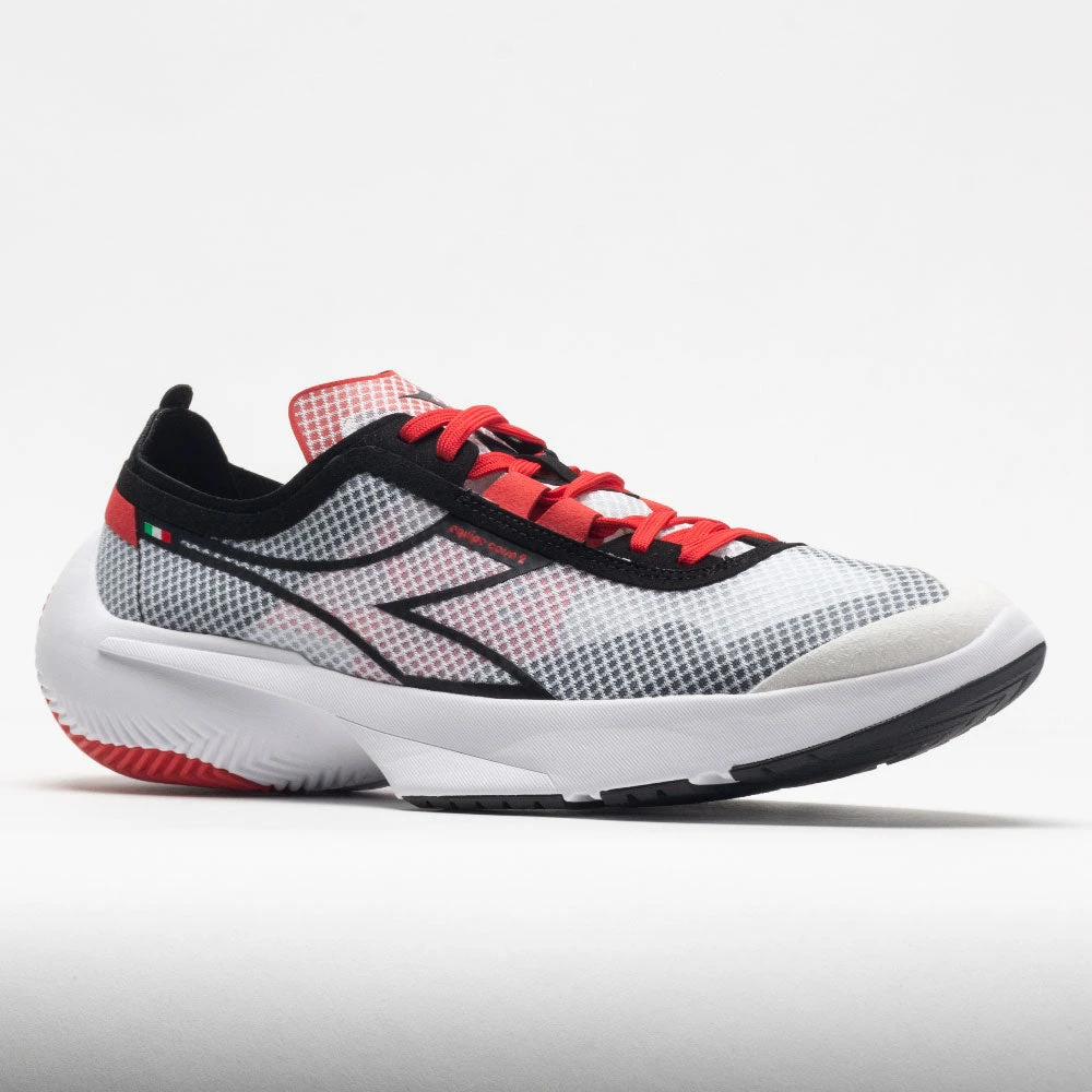 Diadora Equipe Corsa 2 Men's White/Black/Fiery Red 7 Diadora Equipe Corsa 2 Men's White/Black/Fiery Red - Image 5