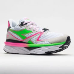 Diadora Atomo V7000 Women's White/Green Fluo/Pink Fluo 12 Diadora Atomo V7000 Women's White/Green Fluo/Pink Fluo -Hoka Shoes Shop 049498 5