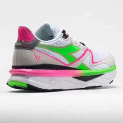 Diadora Atomo V7000 Women's White/Green Fluo/Pink Fluo 13 Diadora Atomo V7000 Women's White/Green Fluo/Pink Fluo -Hoka Shoes Shop 049498 6