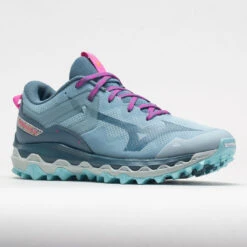 Mizuno Wave Mujin 9 Women's Forget Me Not/Nimbus Cloud -Hoka Shoes Shop 049757 5