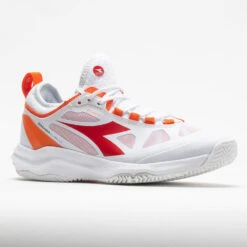 Diadora Speed Blushield Fly Clay Women's White/Fiery Red -Hoka Shoes Shop 116606 5