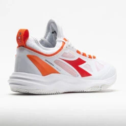 Diadora Speed Blushield Fly Clay Women's White/Fiery Red -Hoka Shoes Shop 116606 6