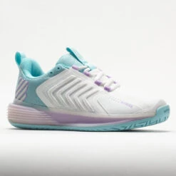 K-Swiss Ultrashot 3 Women's Brilliant White/Angel Blue/Sheer Lilac 12 K-Swiss Ultrashot 3 Women's Brilliant White/Angel Blue/Sheer Lilac -Hoka Shoes Shop 116899 5