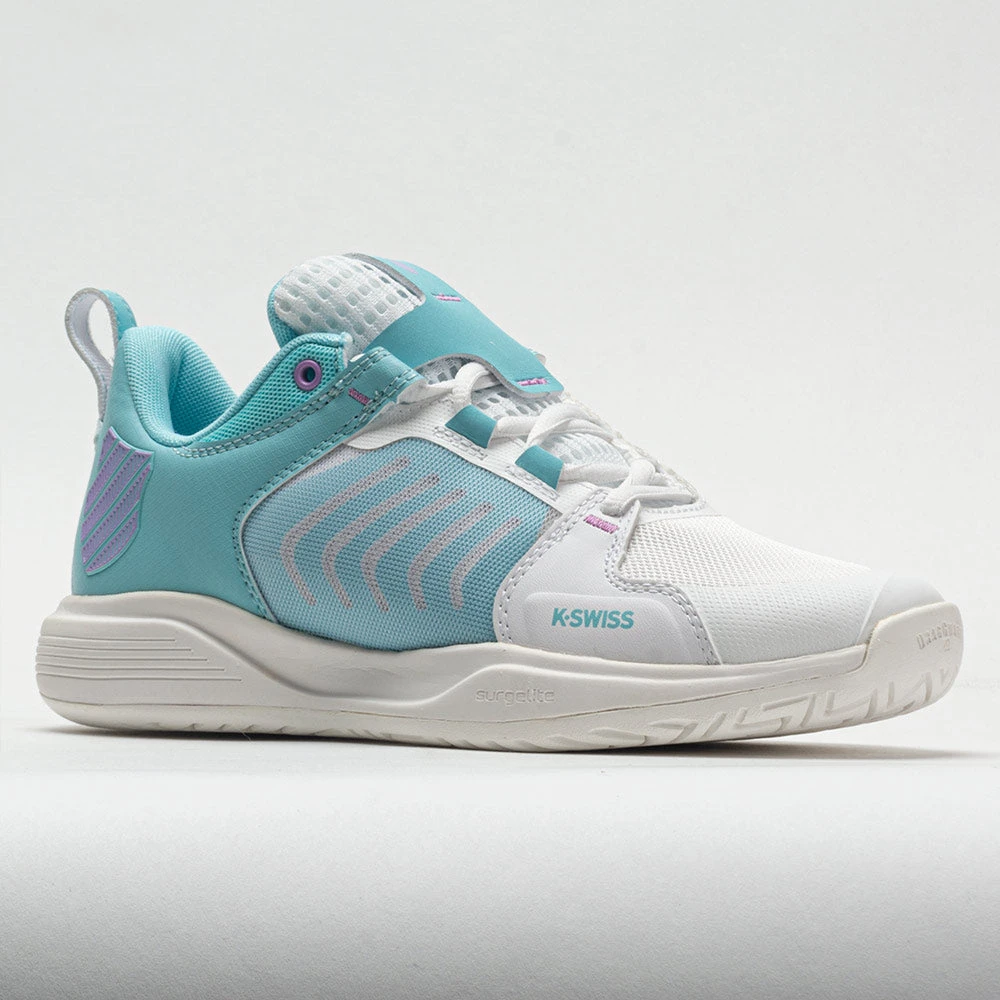 K-Swiss Ultrashot Team Women's Brilliant White/Angel Blue/Sheer Lilac 7 K-Swiss Ultrashot Team Women's Brilliant White/Angel Blue/Sheer Lilac - Image 5