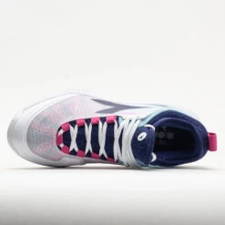 Diadora Speed Blushield Fly 4+ Clay Women's White/Blueprint/Pink -Hoka Shoes Shop 117030 2