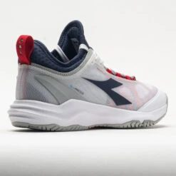 Diadora Blushield Fly 4+ Men's White/Blue Corsair/Fiery Red -Hoka Shoes Shop 117031 6