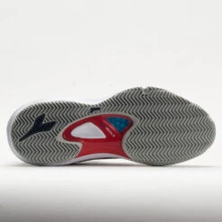 Diadora Speed Blushield Fly 4+ Clay Men's White/Blue Corsair/Fiery Red -Hoka Shoes Shop 117032 4