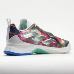 Adidas AvaCourt Women's White/Silver Metallic/Pulse Mint -Hoka Shoes Shop 117045 6