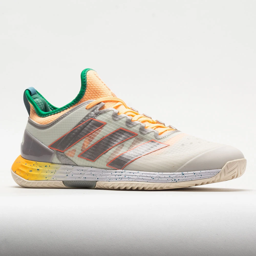 Adidas Adizero Ubersonic 4 Men's Off White/Taupe/Acid Orange 7 Adidas Adizero Ubersonic 4 Men's Off White/Taupe/Acid Orange - Image 5