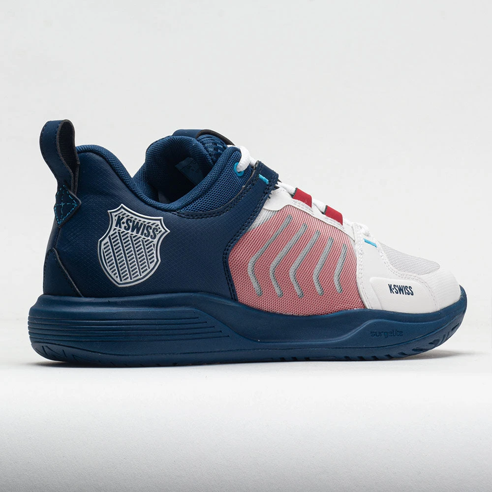 K-Swiss Ultrashot Team Men's Blanc De Blanc/Blue Opal/Lollipop 8 K-Swiss Ultrashot Team Men's Blanc De Blanc/Blue Opal/Lollipop - Image 6