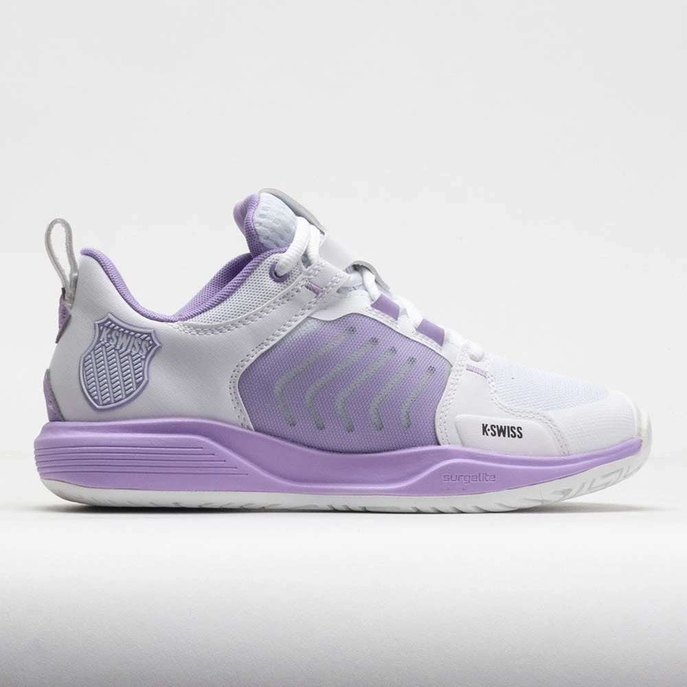 K-Swiss Ultrashot Team Women's White/Purple Rose/Moonless Night 3 K-Swiss Ultrashot Team Women's White/Purple Rose/Moonless Night