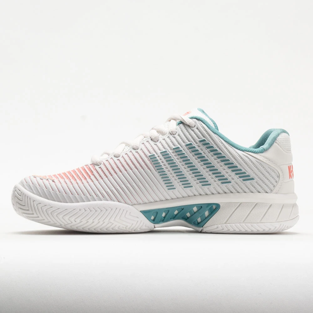 K-Swiss Hypercourt Express 2 Women's Blanc De Blanc/Nile Blue/Desert 4 K-Swiss Hypercourt Express 2 Women's Blanc De Blanc/Nile Blue/Desert - Image 2