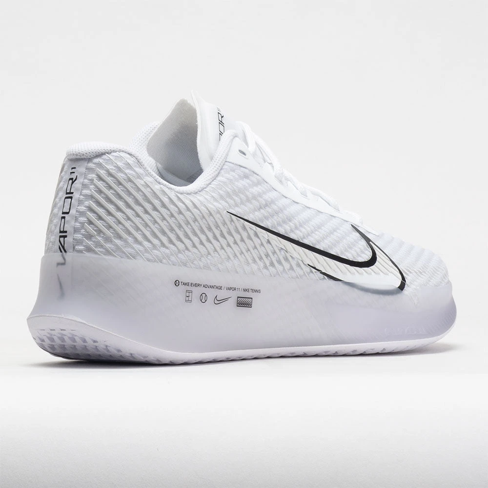 Nike Zoom Vapor 11 Men's White/Black/Summit White 7 Nike Zoom Vapor 11 Men's White/Black/Summit White - Image 6