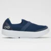 OOFOS OOmg Low Women's White/Navy -Hoka Shoes Shop 631140 3
