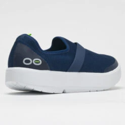 OOFOS OOmg Low Women's White/Navy -Hoka Shoes Shop 631140 6